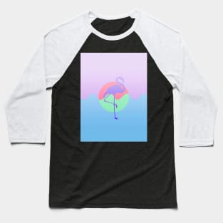 Purple Flamingo Baseball T-Shirt